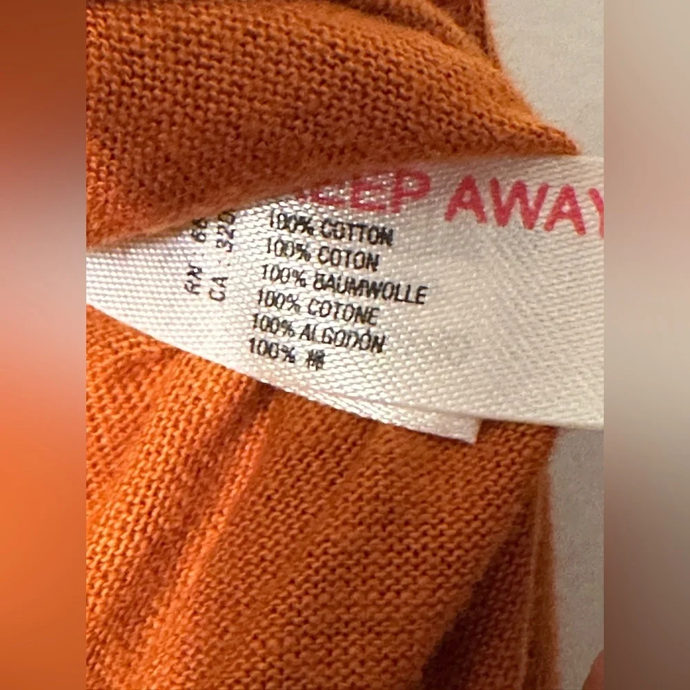 FREE PEOPLE Intimately XS Y2K HipHop Wrap Around Belt Harem Wide Leg Rust Orange - Picture 4 of 9